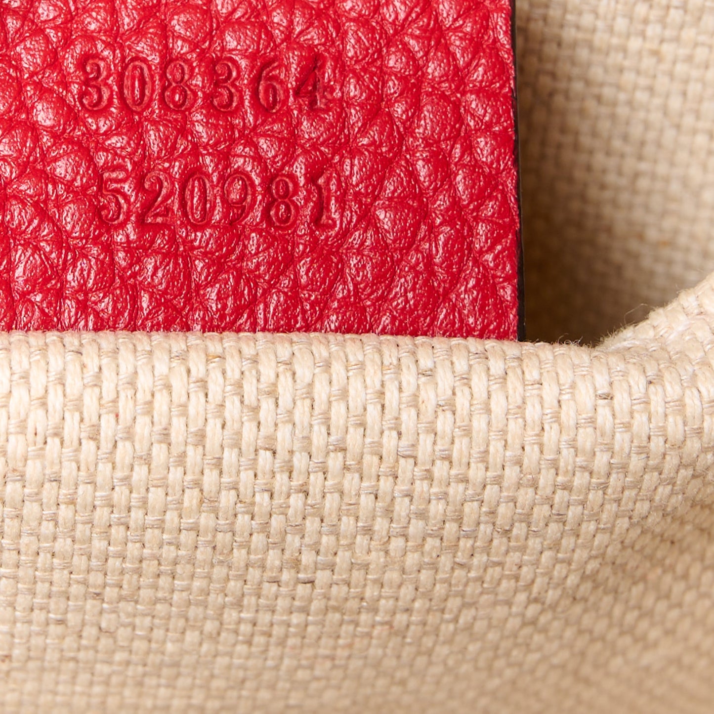 Pebbled Calfskin Small Soho Disco Bag Tabasco Red