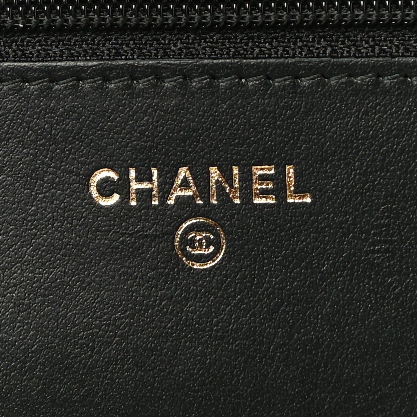 Aged Calfskin Quilted Lucky Charms 2.55 Reissue Wallet On Chain WOC Black