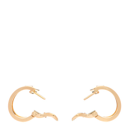 Cartier 18K Yellow Gold 5.5mm LOVE French Clip Hoop Earrings 3 of 6