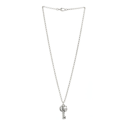 Gucci Sterling Silver Double G Key Pendant Necklace 3 of 5