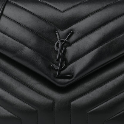 Saint Laurent Calfskin Y Quilted Monogram Medium Loulou Chain Satchel Black 8 of 11