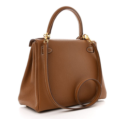 Hermes Togo Kelly Retourne 28 Gold 3 of 11