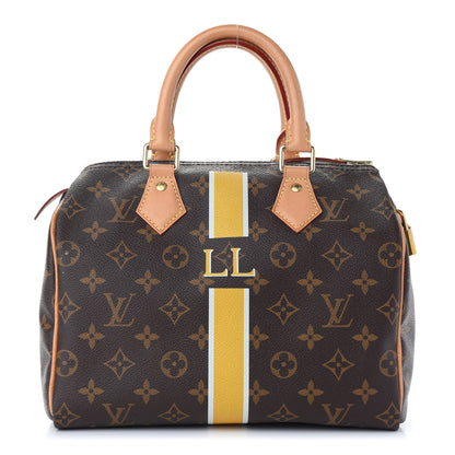 Louis Vuitton Monogram My LV Heritage Speedy 25 Yellow White 1 of 9