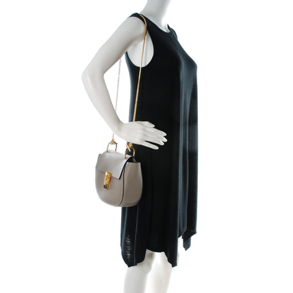 Chloe Grained Lambskin Drew Shoulder Bag Motty Grey 2 of 8