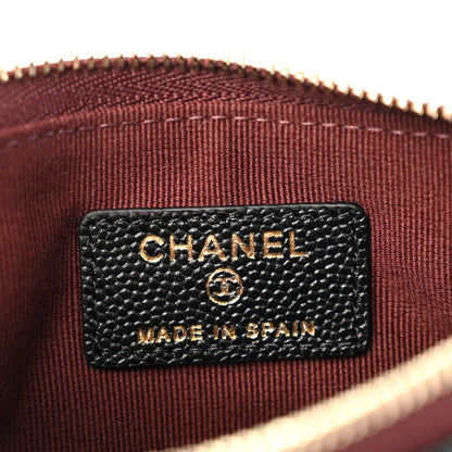 Chanel Caviar Quilted Small Cosmetic Case Black 6 of 9