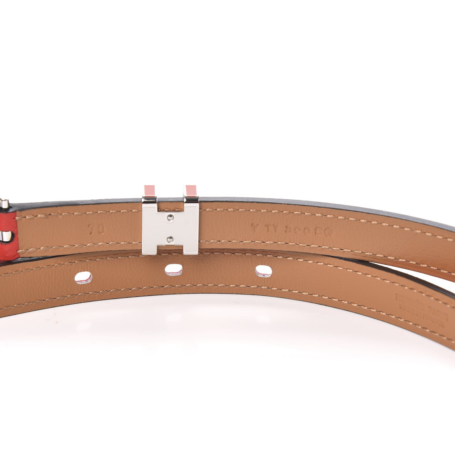 Hermes Epsom 15mm Pop H Belt 70 Rouge De Coeur 4 of 6