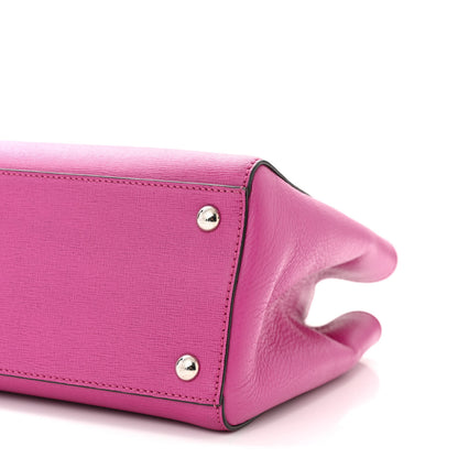 Fendi Vitello Elite Petite 2Jours Tote Magenta 9 of 12