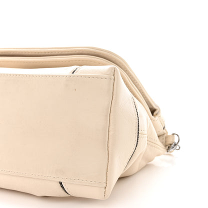 Chanel Lambskin CC Chain Shoulder Bag White 10 of 12