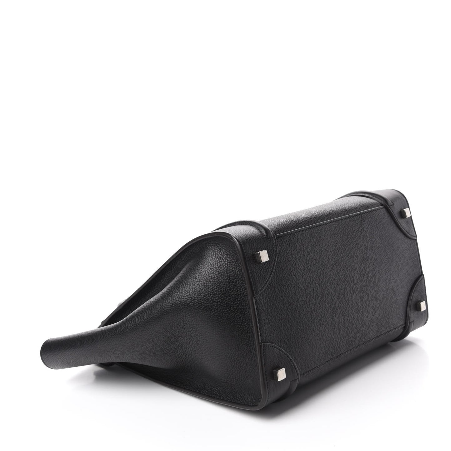 Drummed Calfskin Mini Luggage Black