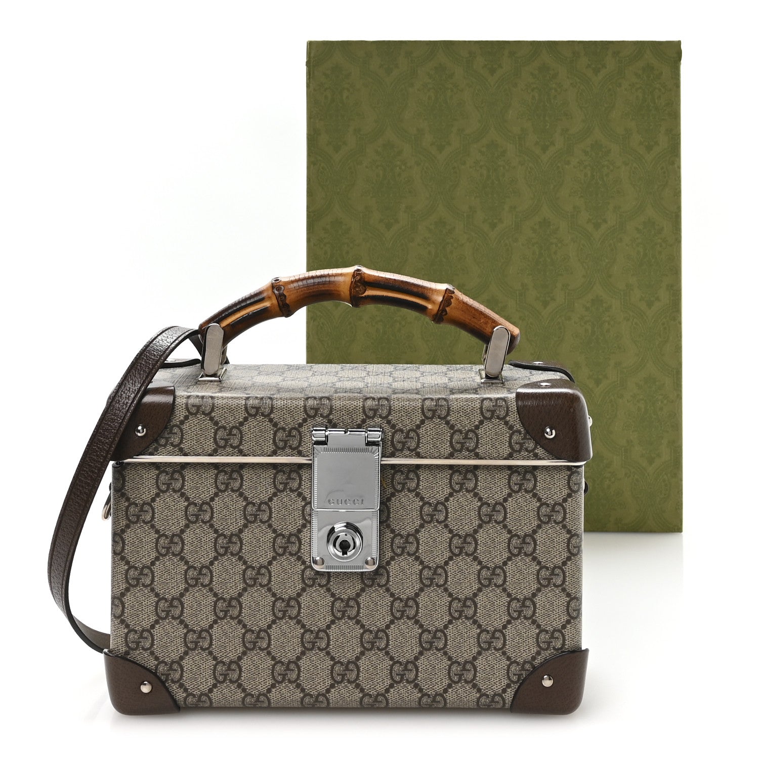 Gucci GG Supreme Monogram Globe-Trotter Beauty Case Brown 11 of 11