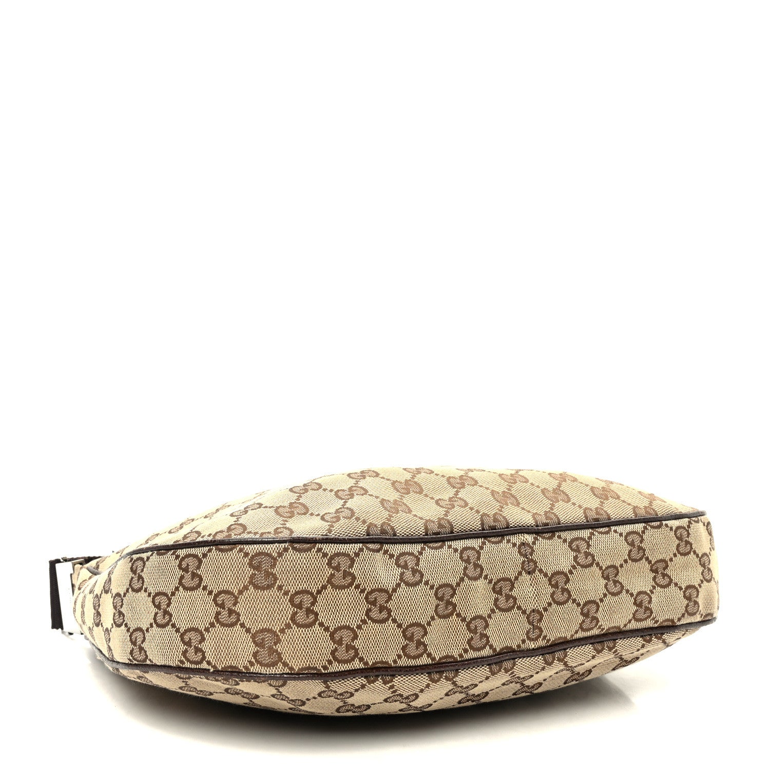 Gucci Monogram Medium Half Moon Hobo Dark Brown 4 of 10