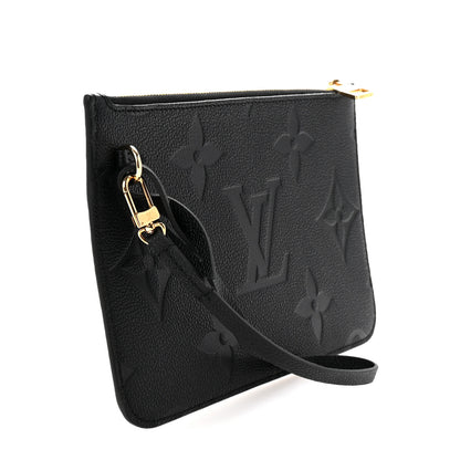 Louis Vuitton Empreinte Monogram Giant Neverfull MM Pochette Black 3 of 5