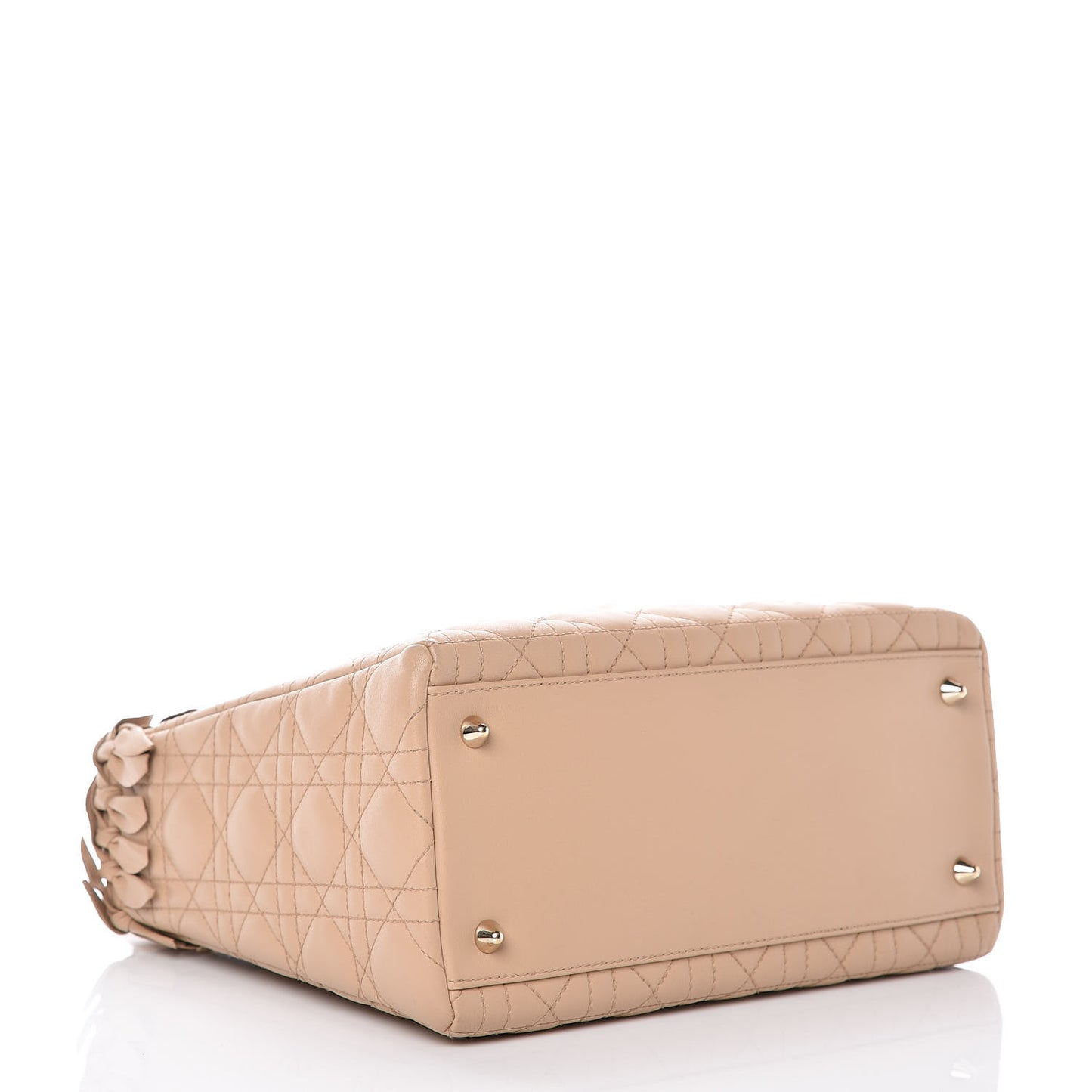 Lambskin Cannage Medium Lady Dior Beige