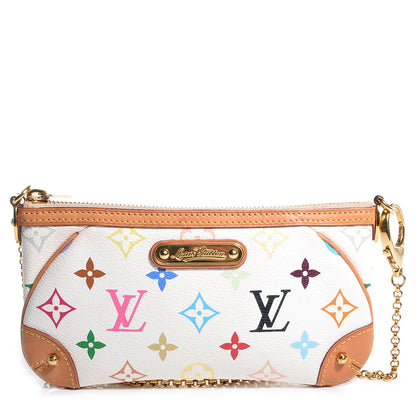 Louis Vuitton Monogram Multicolor Pochette Milla MM White 1 of 7