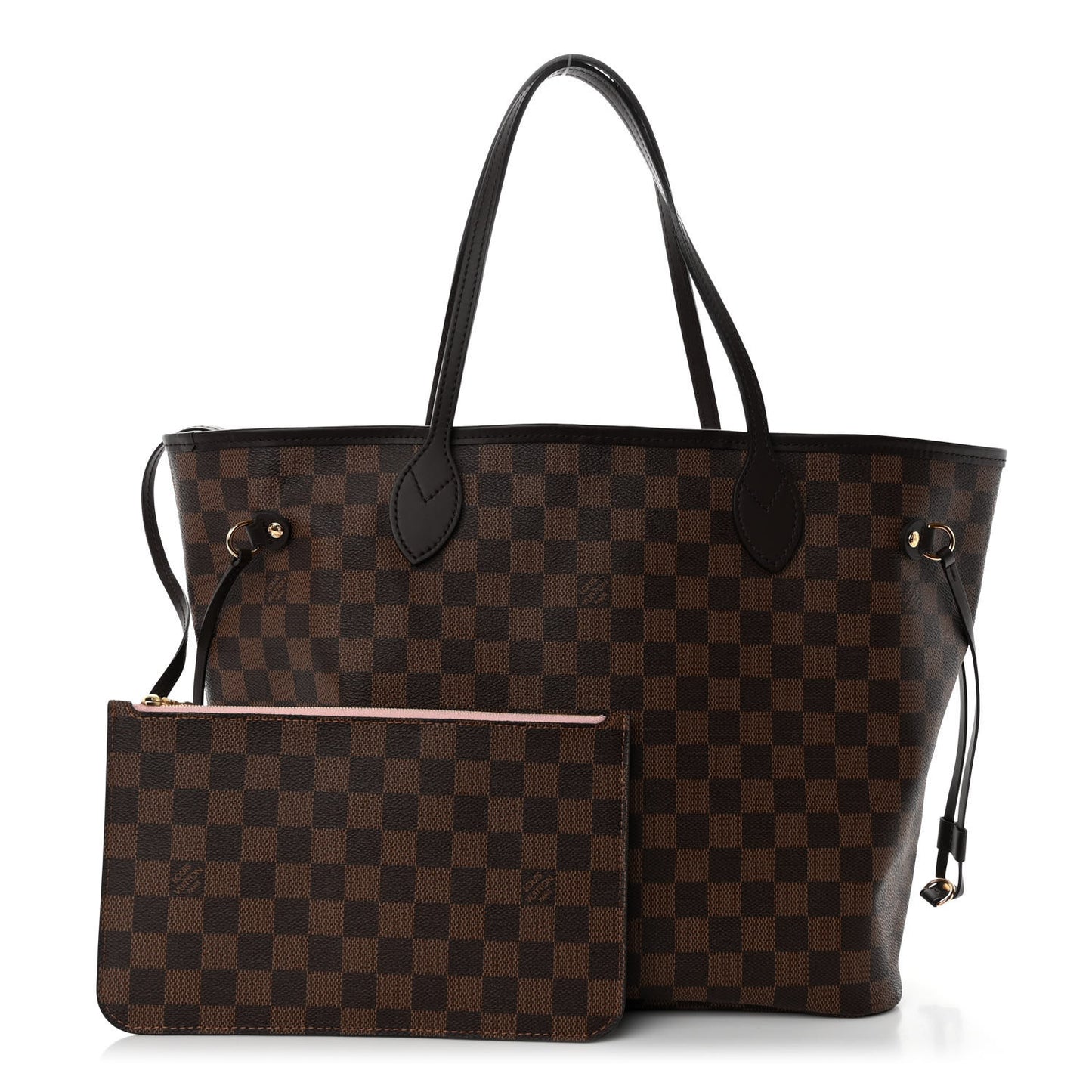 Damier Ebene Neo Neverfull MM Rose Ballerine