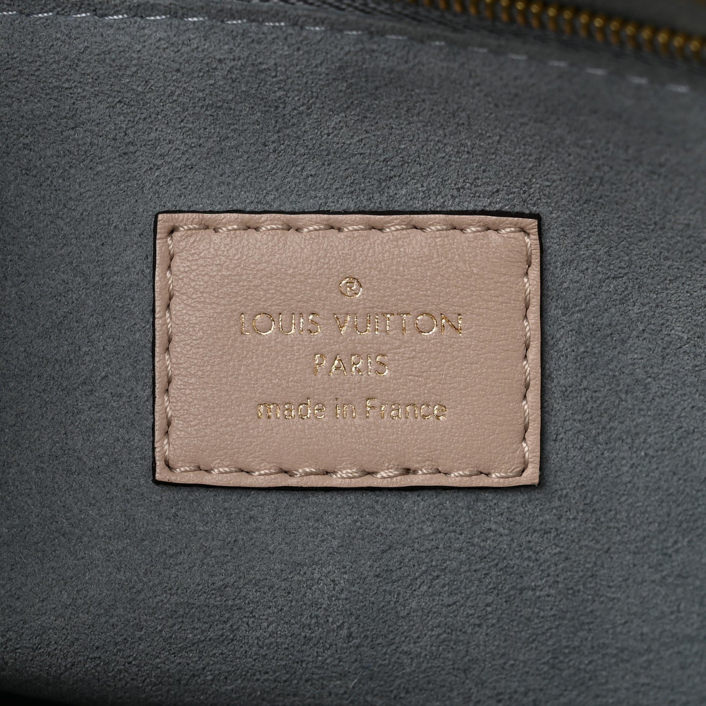Calfskin Monogram On My Side MM Greige