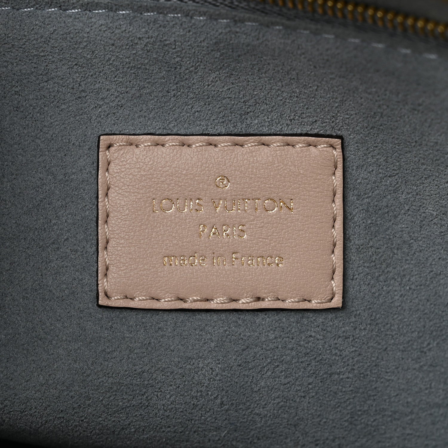 Louis Vuitton Calfskin Monogram On My Side MM Greige 6 of 10