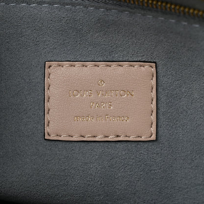 Louis Vuitton Calfskin Monogram On My Side MM Greige 6 of 10