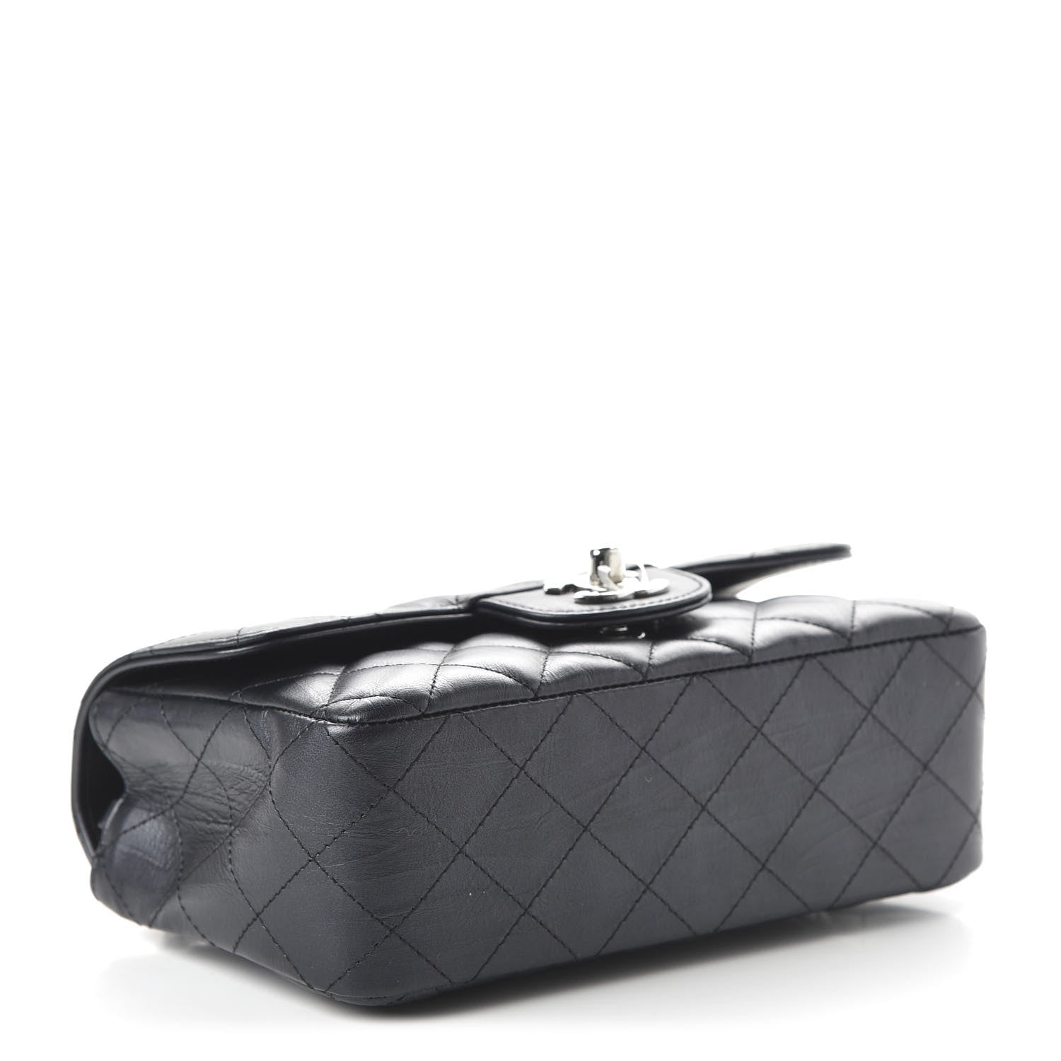 Chanel Calfskin Quilted Mini Rectangular Flap Black 4 of 10