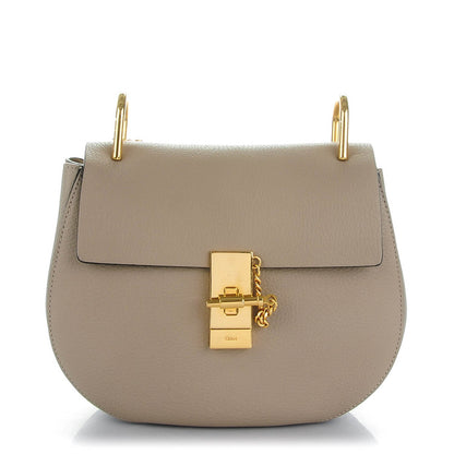 Chloe Grained Lambskin Drew Shoulder Bag Motty Grey 1 of 7