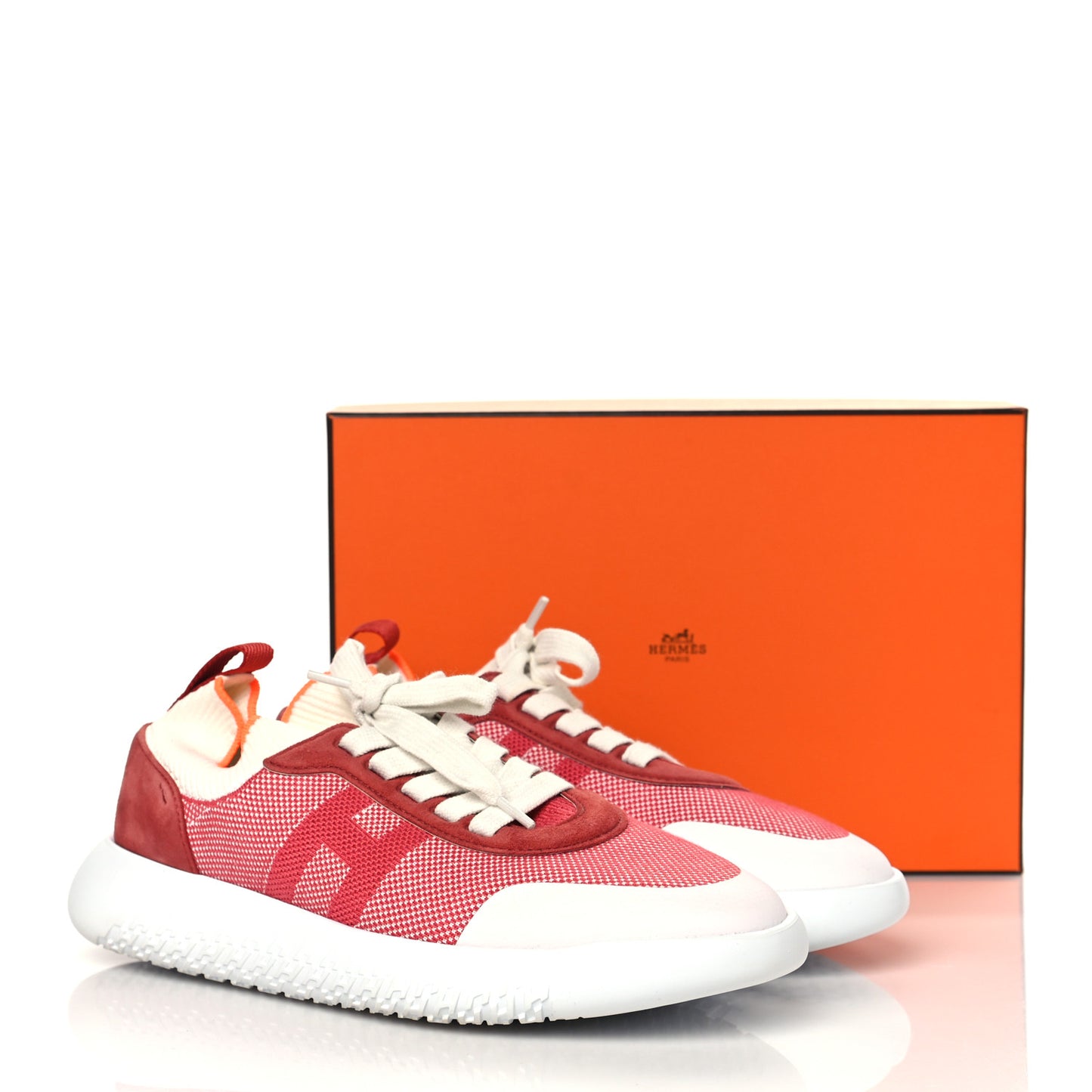 Knit Suede Goatskin Womens Crew Sneakers 40 Multicolor Rose