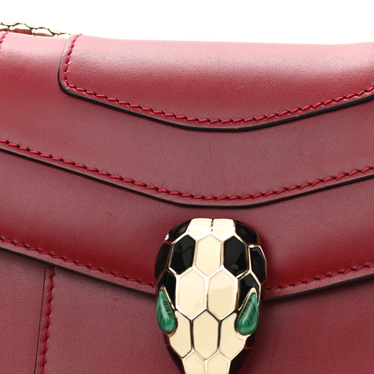 Calfskin Serpenti Forever Crossbody Bag Ruby Red