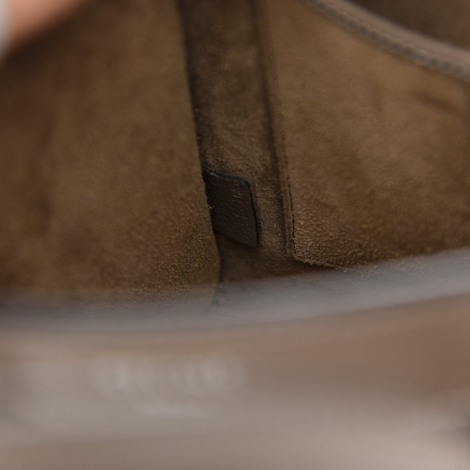 Celine Drummed Calfskin Nano Luggage Souris 8 of 20
