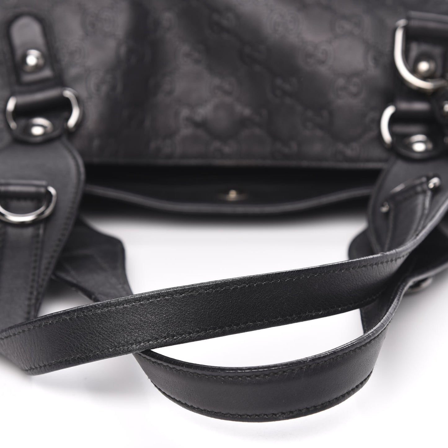 Guccissima Medium Icon Bit Tote Black