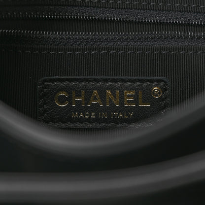 Chanel Calfskin Stitched Large Chevron Chic Shopping Bag Black 6 of 12