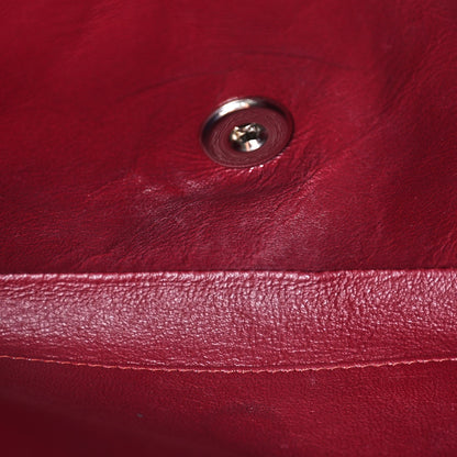 Chanel Patent Quilted Clutch With Chain Flap Red 10 of 14