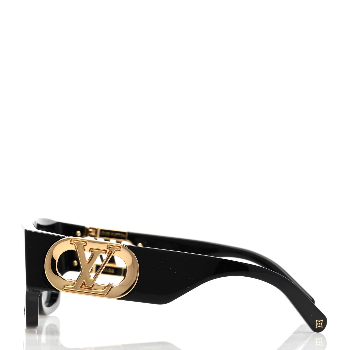 Acetate LV Link Square Sunglasses Z1478E Black