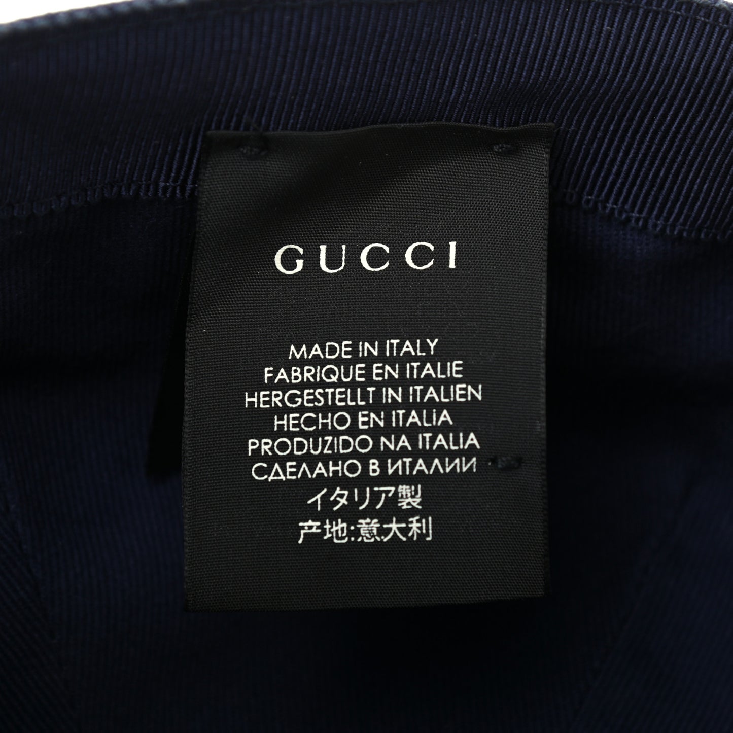 Cotton Loved Gucci Baseball Hat L Navy