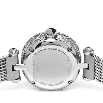 Gucci Stainless Steel Diamond Mother of Pearl 22mm Diamantissima Mesh Quartz Watch 4 of 5