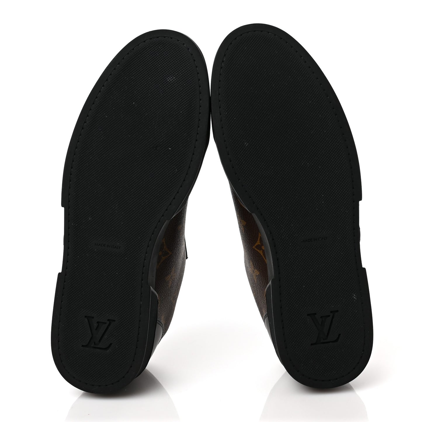 Calfskin Monogram Mens Luxembourg Sneakers 6 Black