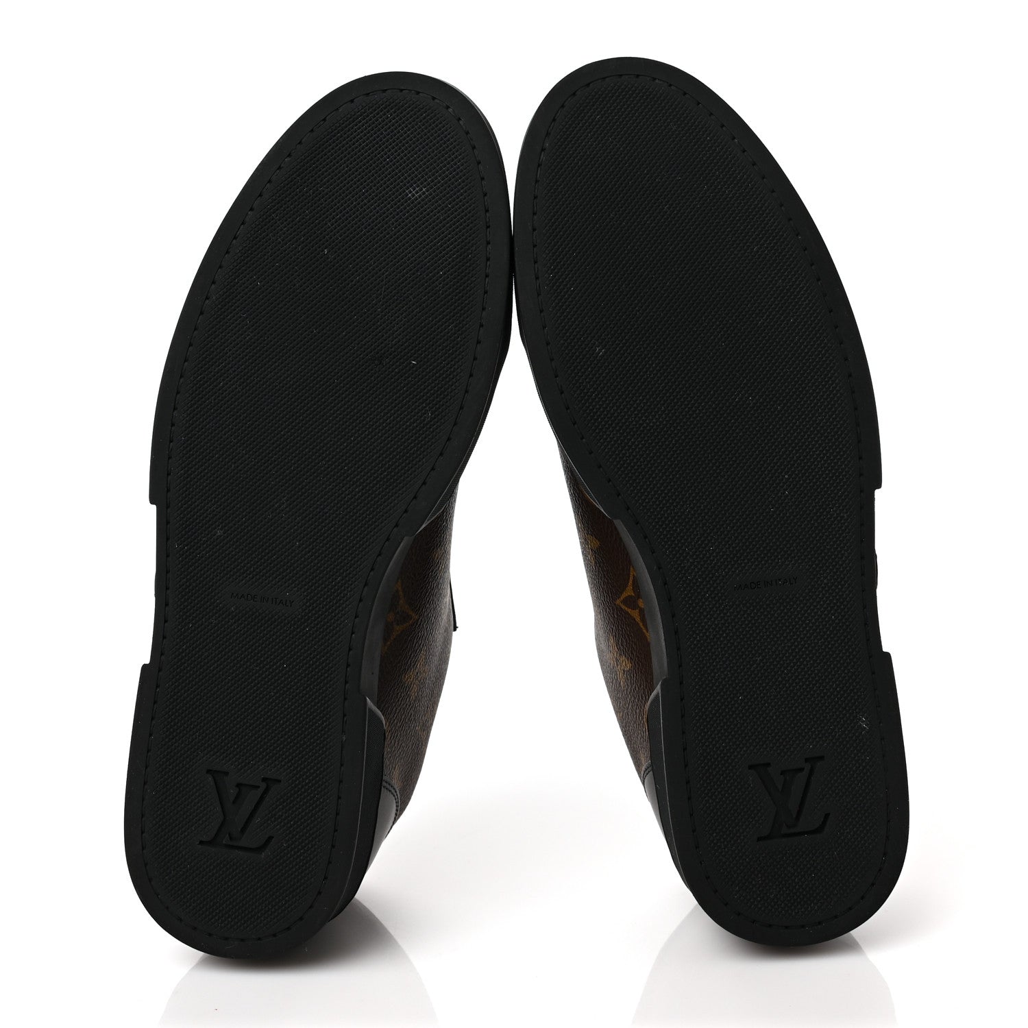 Louis Vuitton Calfskin Monogram Mens Luxembourg Sneakers 6 Black 7 of 8