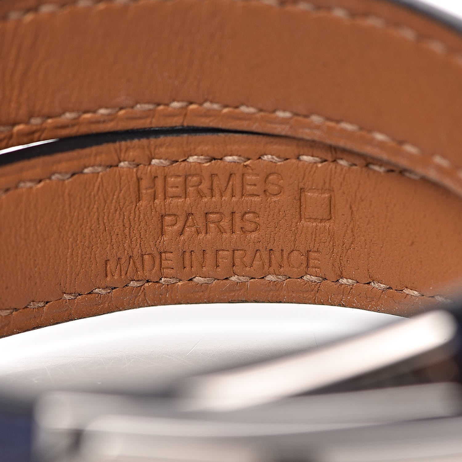 Hermes Shiny Alligator Kelly Double Tour Bracelet XS Bleu Electrique 4 of 6