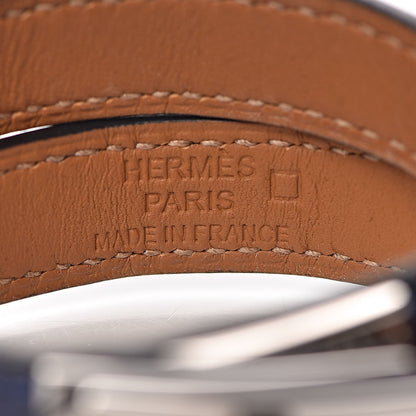 Hermes Shiny Alligator Kelly Double Tour Bracelet XS Bleu Electrique 4 of 6