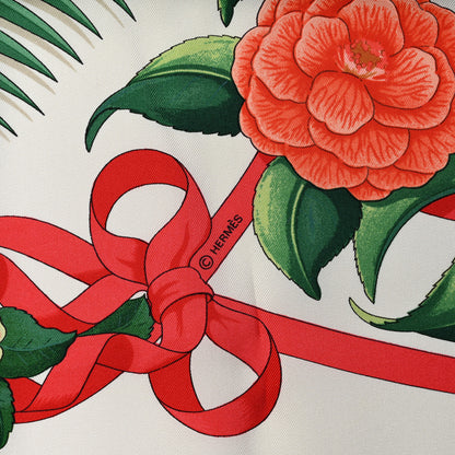 Hermes Silk Fleurs De L'Opera Scarf 90 4 of 6