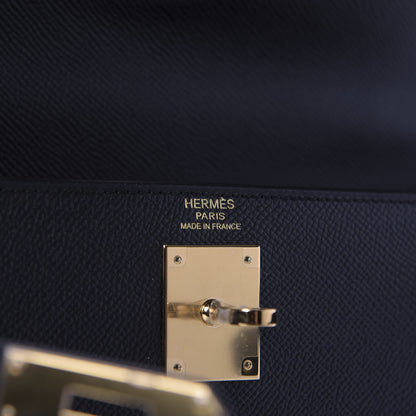 Hermes Epsom Kelly Sellier 32 Black 8 of 10