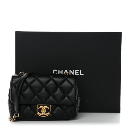 Chanel Lambskin Quilted Mini Flap Black 11 of 11