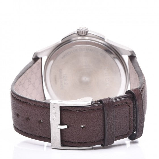 Stainless Steel Calfskin 46mm G-Timeless Quartz Watch Brown