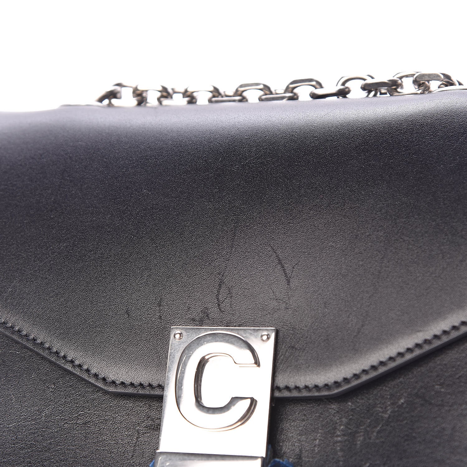 Celine Shiny Calfskin Small C Bag Black 10 of 15