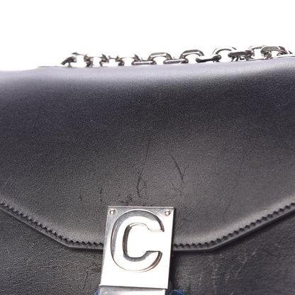 Celine Shiny Calfskin Small C Bag Black 10 of 15