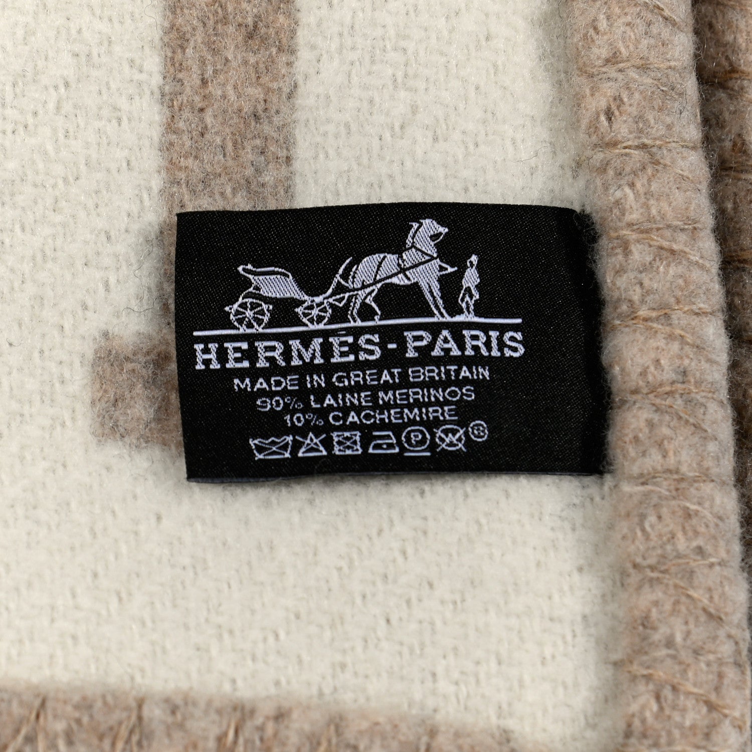 Hermes Wool Cashmere Avalon III Blanket Coco Camomille 3 of 3