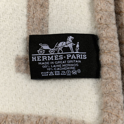 Hermes Wool Cashmere Avalon III Blanket Coco Camomille 3 of 3