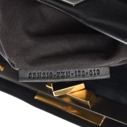 Fendi Vitello Suede Large Peekaboo Iconic Satchel Black 7 of 12