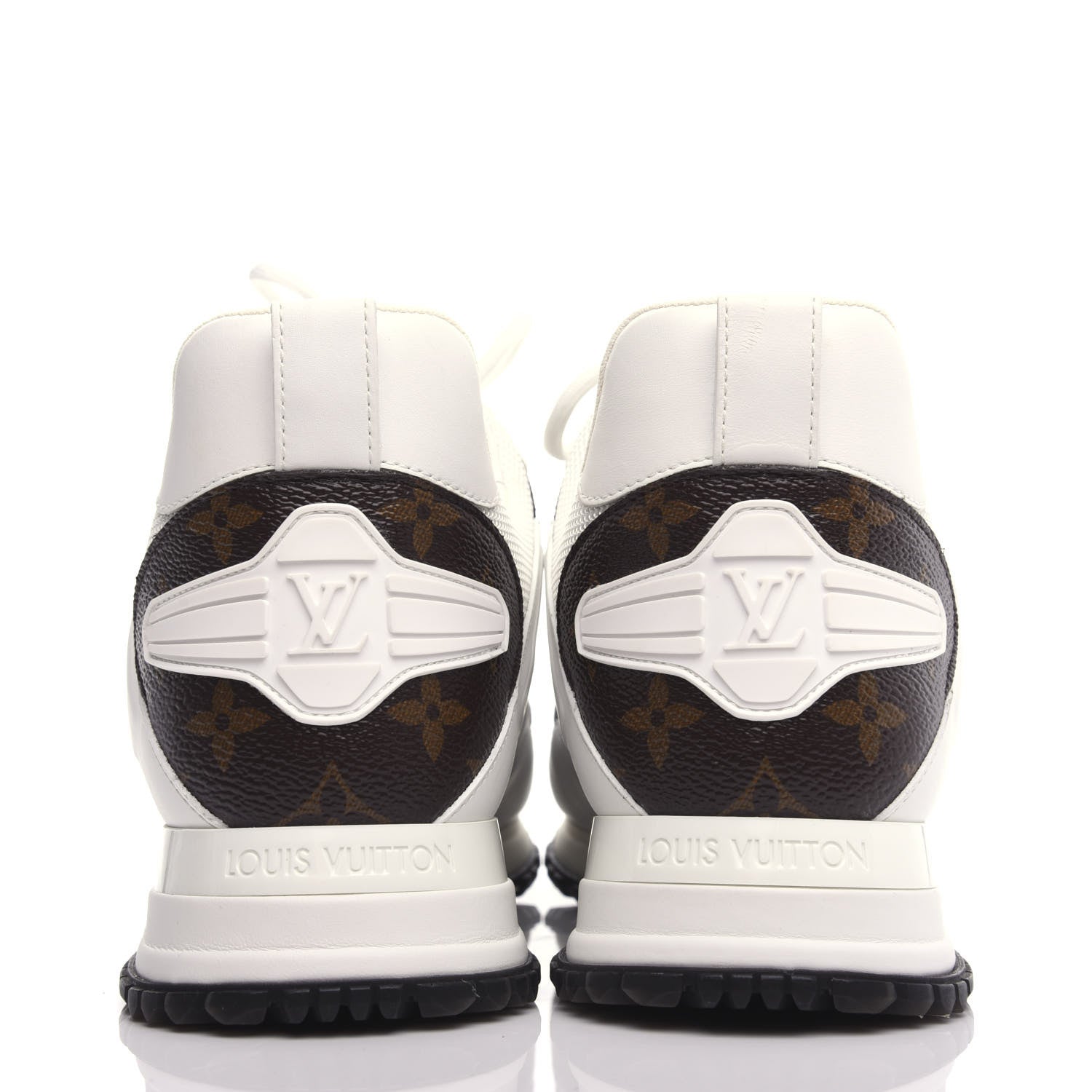 Louis Vuitton Calfskin Monogram Run Away Sneakers 39.5 White 7 of 10
