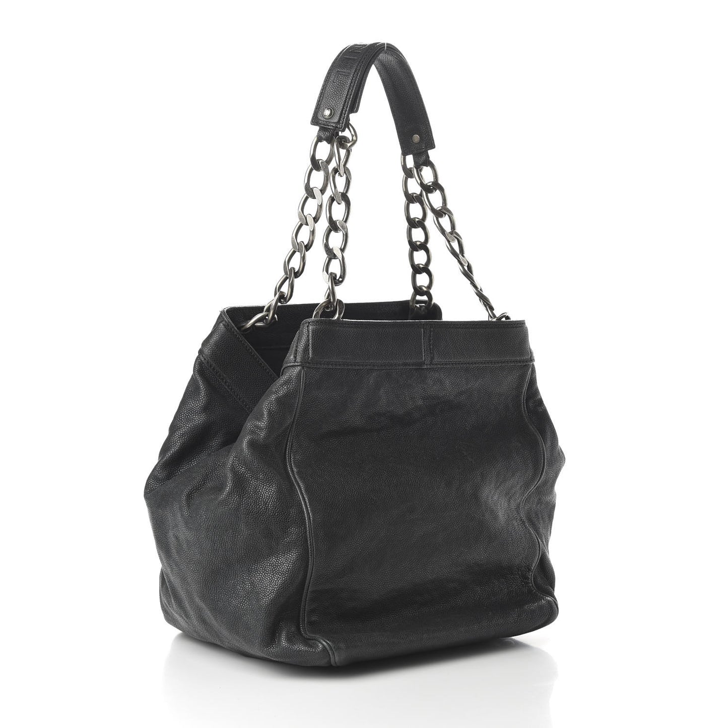 Distressed Caviar Outdoor Ligne Tote Black