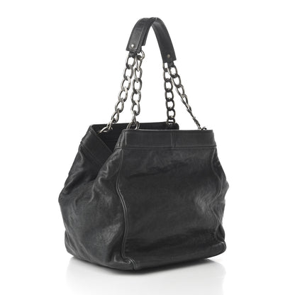 Chanel Distressed Caviar Outdoor Ligne Tote Black 3 of 10