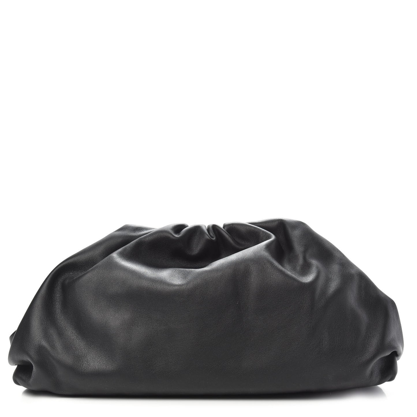 Smooth Butter Calf The Pouch Oversized Clutch Black